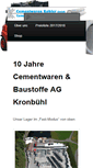 Mobile Screenshot of kobler-cementwaren.ch